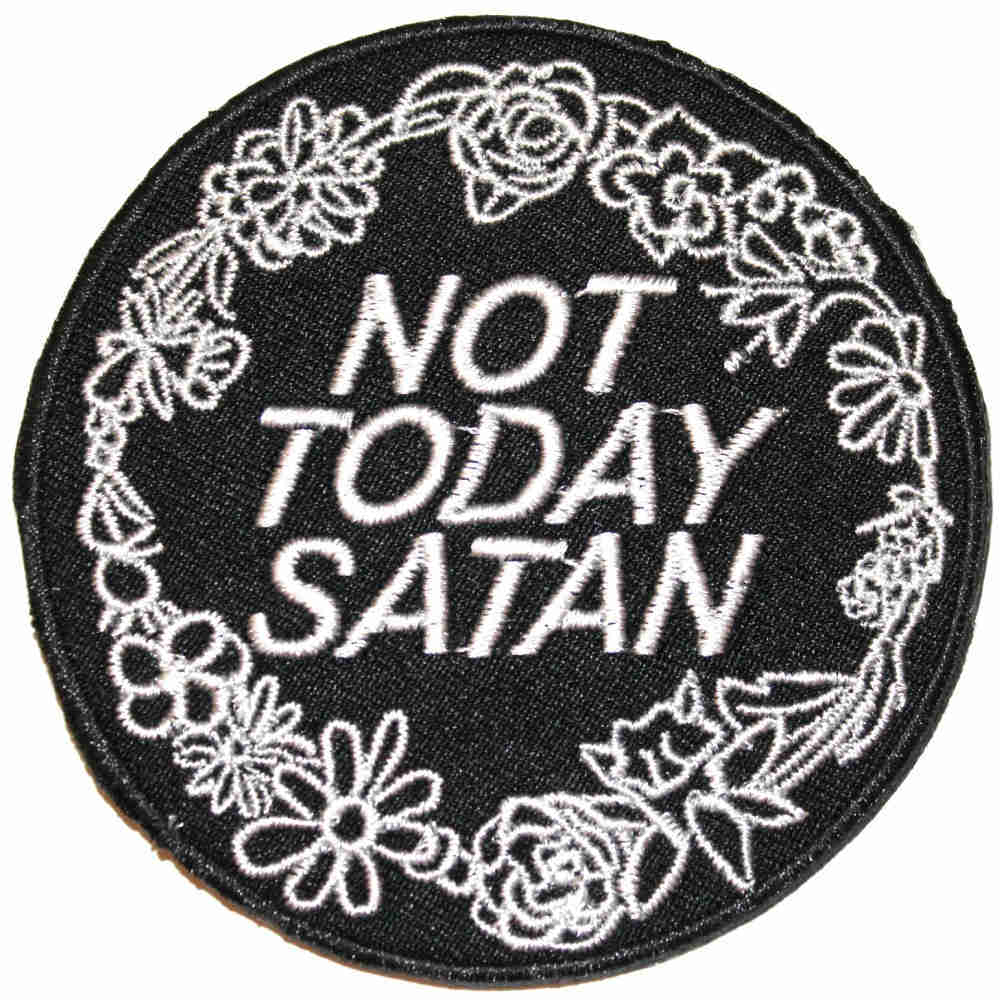 Extreme Largeness - Not Today Satan Patch - Zwart/Wit